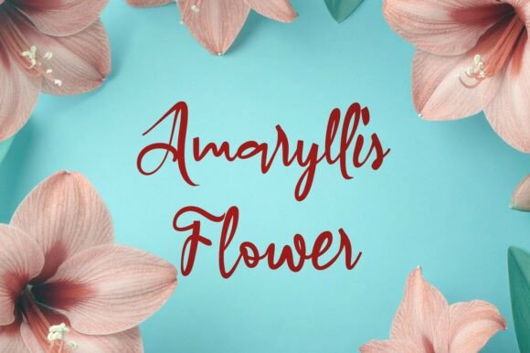 Amaryllis Flower Typeface for Bold Campaigns