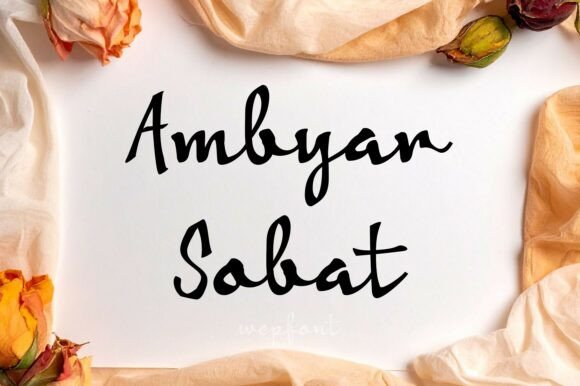 Ambyar Sobat: The Perfect Handwritten Typeface for Makers