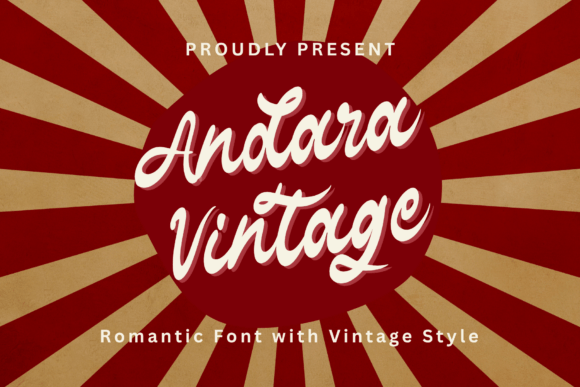 Andara Vintage Typeface for Retro Branding