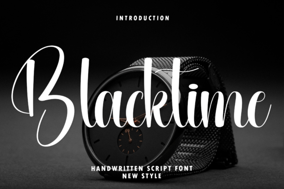 Blacktime: An Elegant Script Font for Branding