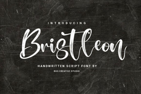 Bristleon: A Raw Script Typeface for Modern Editorial Design