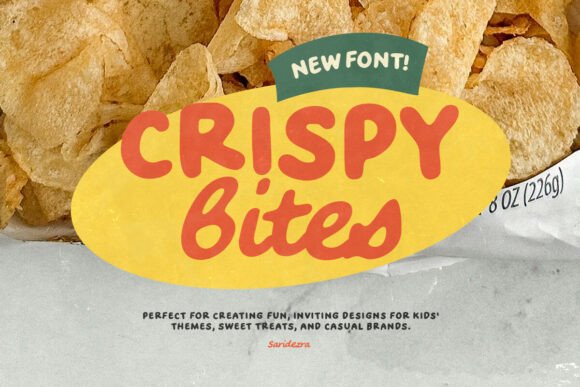 Crispy Bites Font for Cute Handmade Branding
