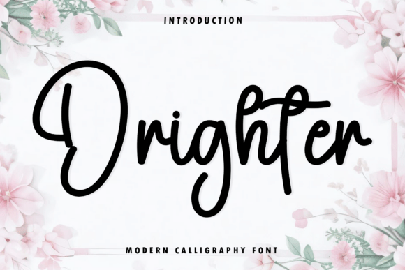 Drighter: A Modern Script Font for Elegant Branding