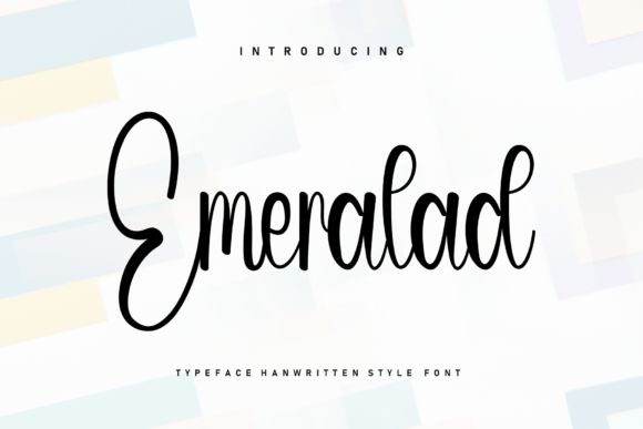 Emeralad: A Refined Script Handwritten Font for Editorial Design