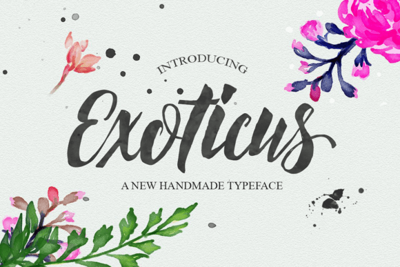 Exoticus: A Stylish Script Font for Editorial Design