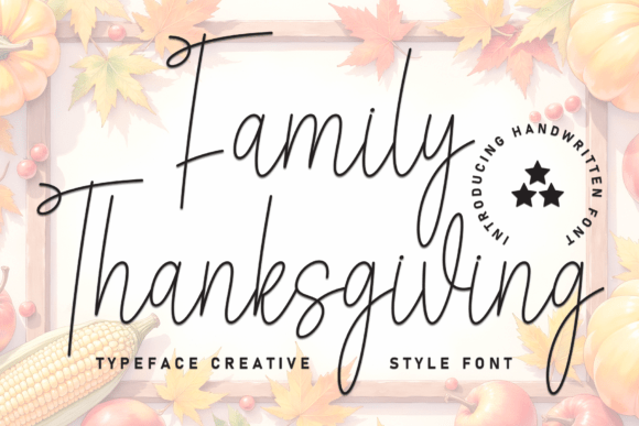 Family Thanksgiving Font for Warm Web Design