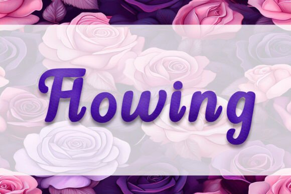 Flowing Typeface for Elegant Editorial Design