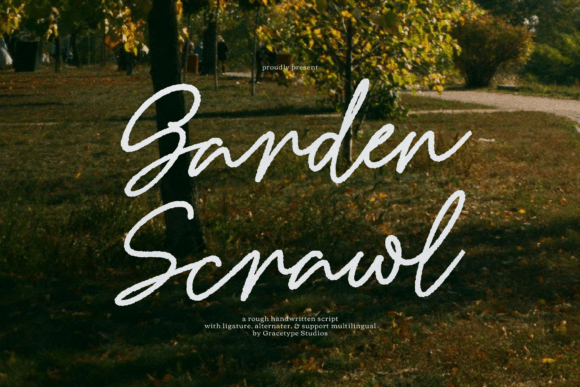 Garden Scrawl: A Handwritten Font for Editorial Design