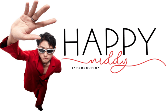 Happy Middy Script Font for Handmade Brands