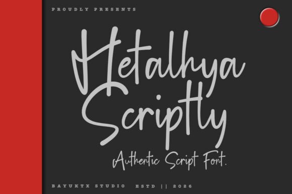 Hetalhya Scriptly: The Perfect Handwritten Font for Crafters