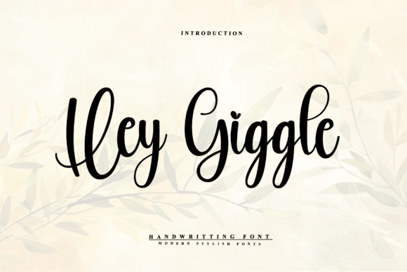 Hey Giggle: A Graceful Script Font for Makers