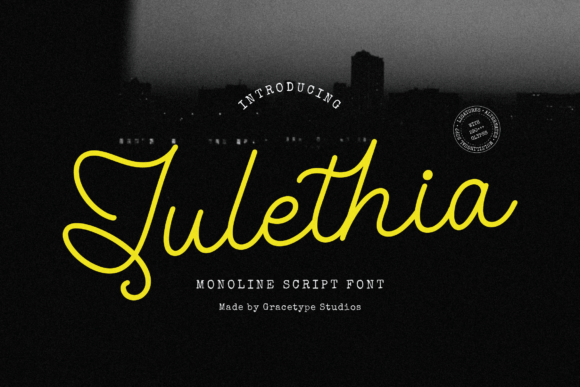 Julethia: Premium Monoline Script for Web Design