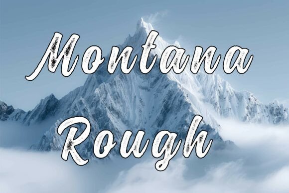 Montana Rough Typeface for Editorial Design