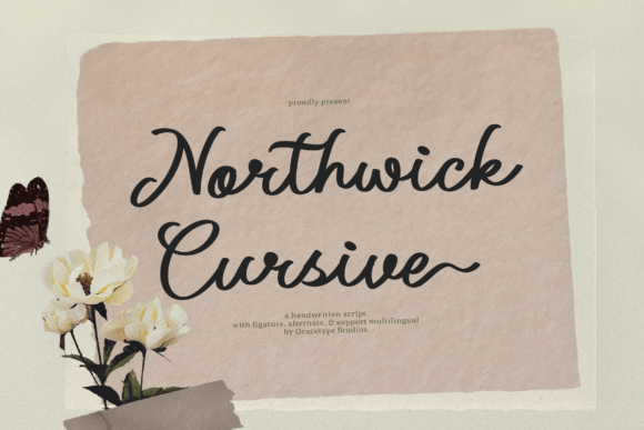 Northwick Cursive Font for Elegant Crafts