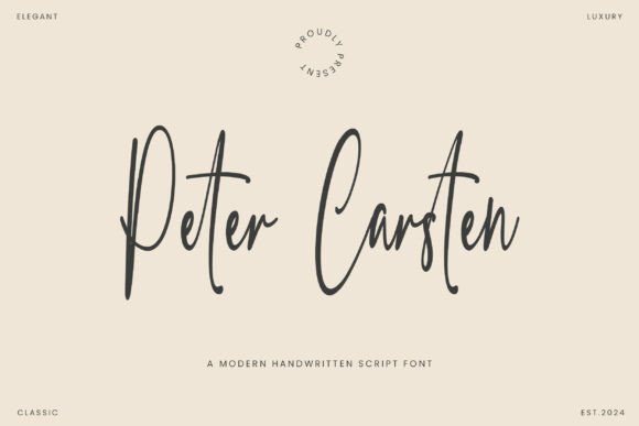 Peter Carsten: The Modern Script Font for Marketers