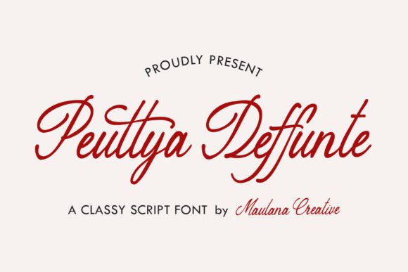 Peuttya Deffunte Font for Elegant Campaigns