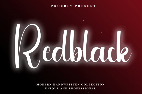 Redblack: A Premium Script Typeface for Digital Design
