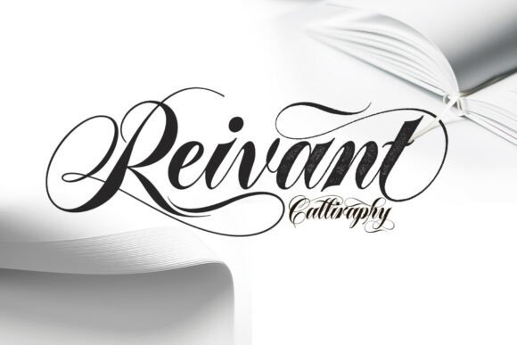 Reivant: A Modern Script Typeface for Editorial Design