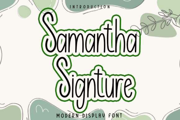 Samantha Signture Font for Modern Web Design