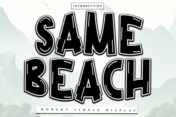 Same Beach: A Script Handwritten Font for Branding
