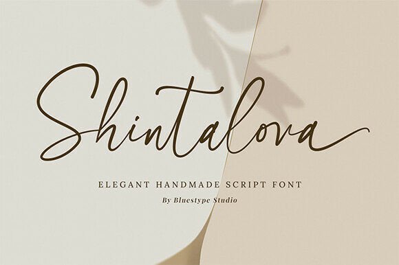 Shintalova: A Luxurious Script Font for Makers