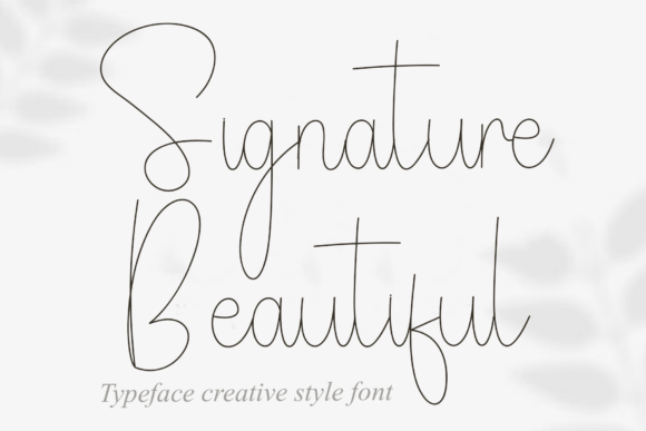 Signature Beautiful Font for Handmade Branding
