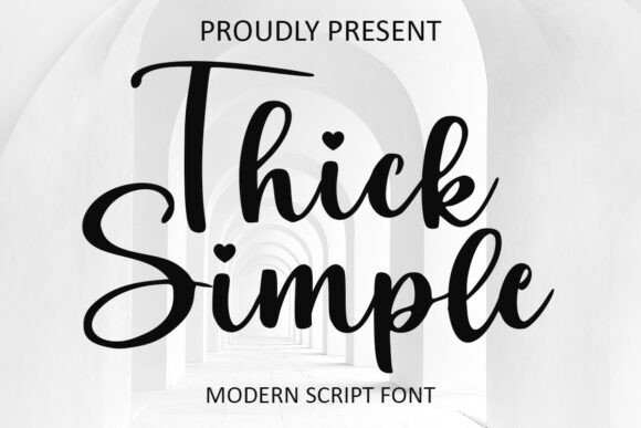 Thick Simple Font for Modern Web Design