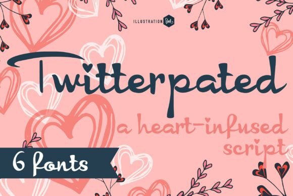 Twitterpated Typeface for Whimsical Web Design