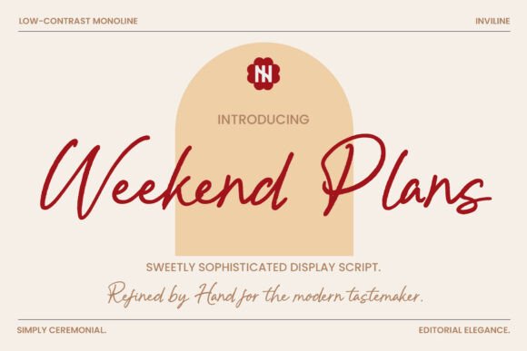 Weekend Plans Font for Authentic Brand Design
